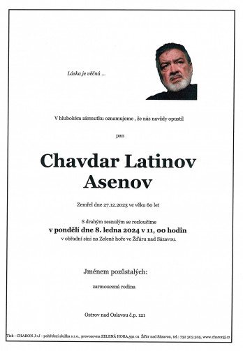 pan Chavdar Latinov ASENOV