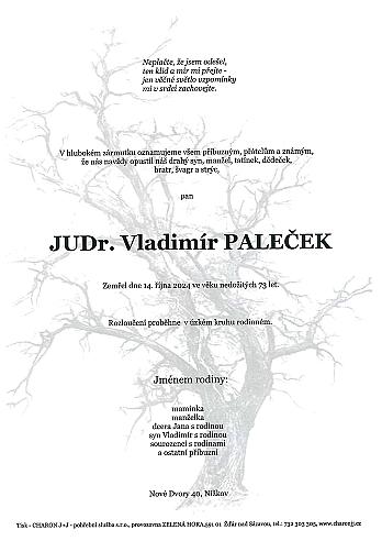 JUDr. Vladimír PALEČEK