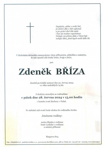 pan Zdeněk BŘÍZA