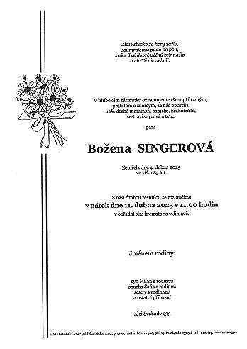 Božena SINGEROVÁ