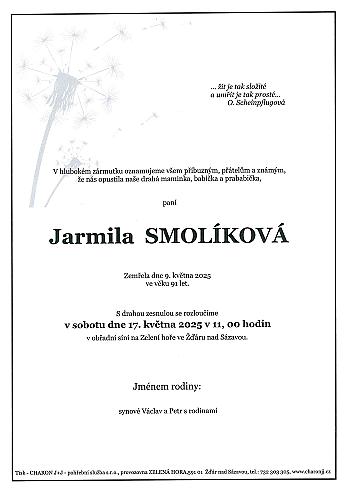 Jarmila  SMOLÍKOVÁ