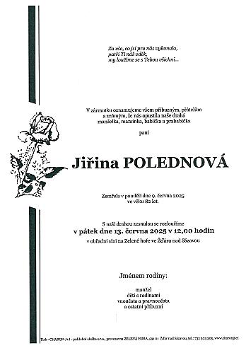 Jiřina POLEDNOVÁ