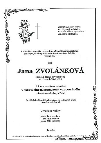 Jana ZVOLÁNKOVÁ