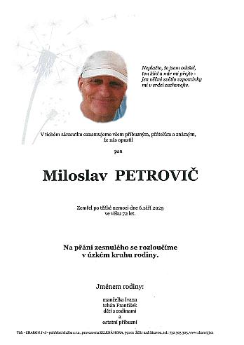 Miloslav PETROVIČ