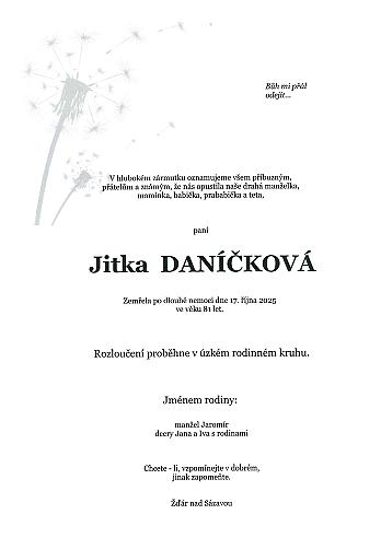 Jitka DANÍČKOVÁ