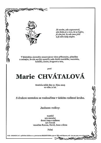 Marie CHVÁTALOVÁ