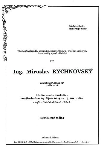 Ing. Miroslav RYCHNOVSKÝ