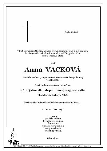 Anna  VACKOVÁ 