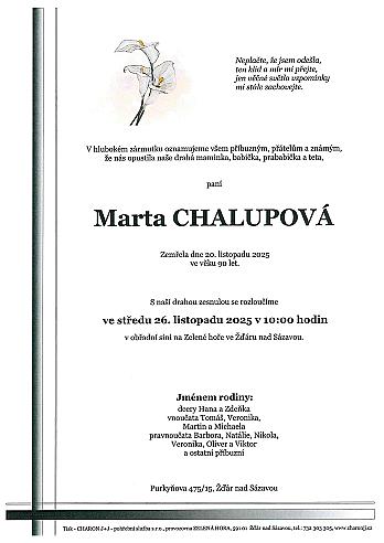 Marta CHALUPOVÁ