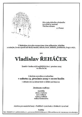 Vladislav ŘEHÁČEK