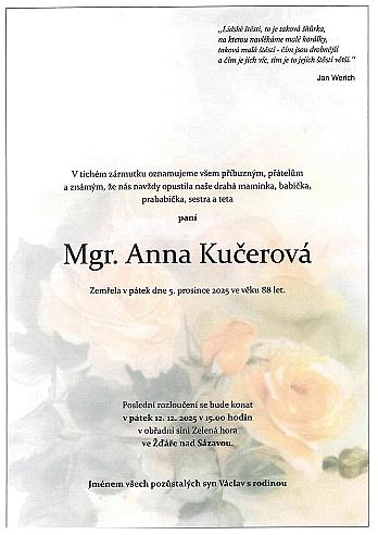 Mgr. Anna KUČEROVÁ