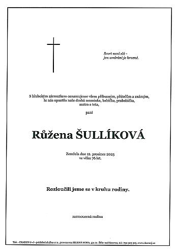 Růžena ŠULLÍKOVÁ