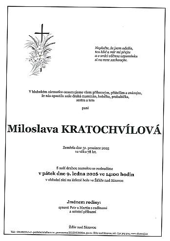 Miloslava KRATOCHVÍLOVÁ
