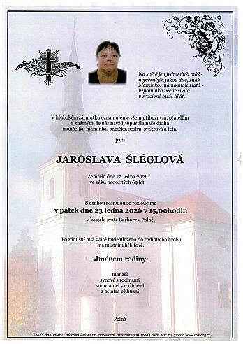Jaroslava ŠLÉGLOVÁ