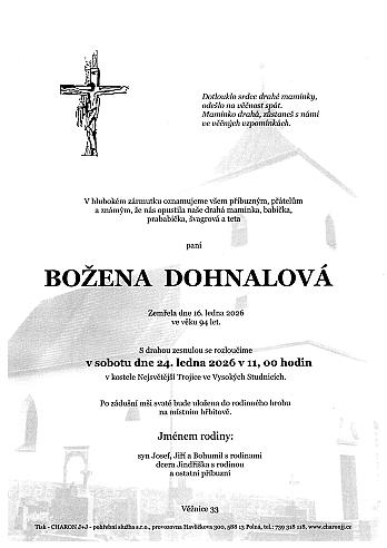 Božena DOHNALOVÁ