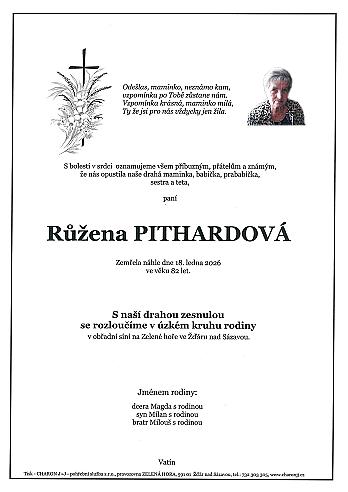 Růžena PITHARDOVÁ