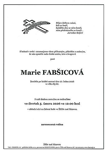 Marie FABŠICOVÁ