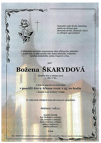 Božena ŠKARYDOVÁ