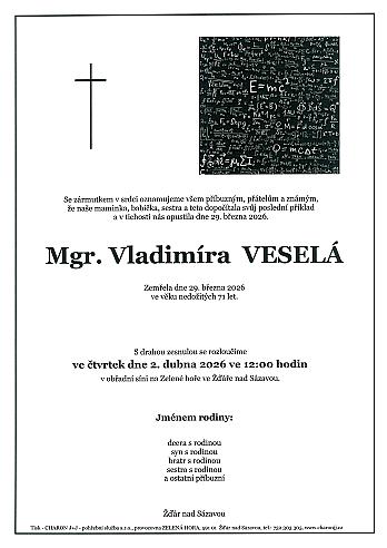 Vladimíra VESELÁ