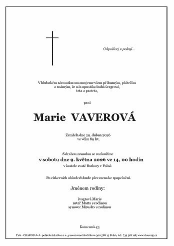 Marie VAVEROVÁ