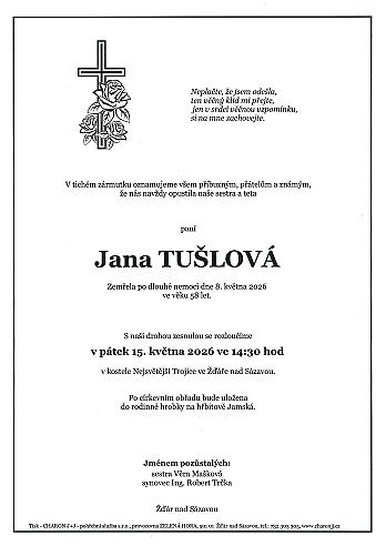 Jana TUŠLOVÁ