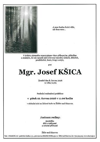 Mgr. Josef KŠICA