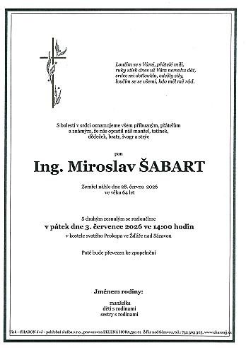 Ing. Miroslav ŠABART