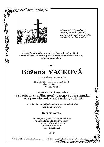 Božena VACKOVÁ