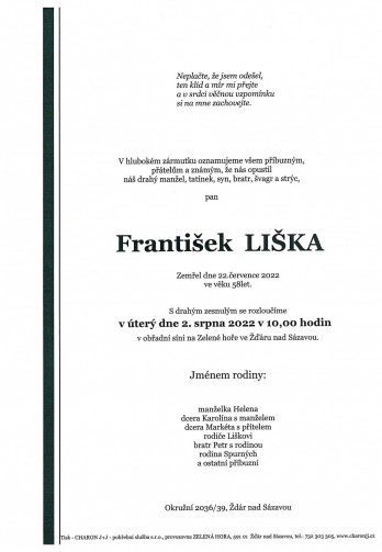 pan František LIŠKA