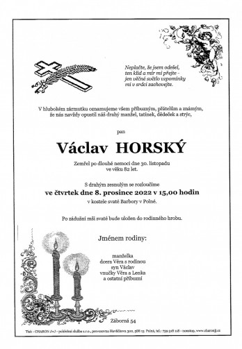 pan Václav HORSKÝ