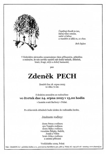 pan Zdeněk PECH