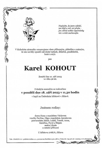 pan Karel KOHOUT